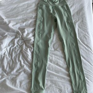 Light green full length leggings